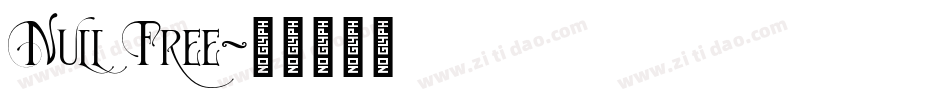 Null Free字体转换